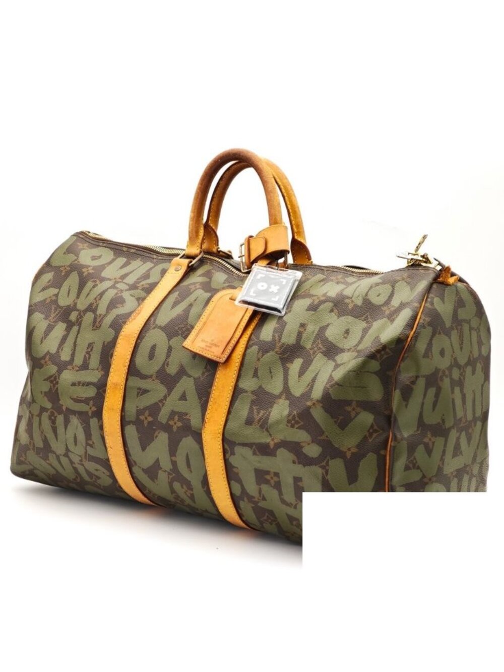Louis Vuitton Keepall 50 Monogram Graffiti Canvas Boston Bag